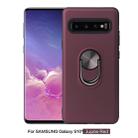 360 Rotary Multifunctional Stent PC+TPU Case for Galaxy S10+ ,with Magnetic Invisible Holder(Jujube Red) - 2