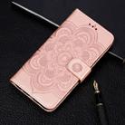 Mandala Embossing Pattern Horizontal Flip Leather Case for Huawei  Honor X9 Pro , with Holder & Card Slots & Wallet & Photo Frame & Lanyard(Rose Gold) - 1