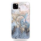 For iPhone 11 Pro 3D Marble Soft Silicone TPU CaseCover with Bracket (Gold Ash) - 1