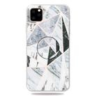 For iPhone 11 3D Marble Soft Silicone TPU Case Cover with Bracket (Polytriangle) - 1