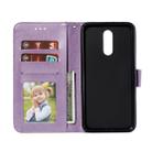 Lace Flower Embossing Pattern Horizontal Flip Leather Case for Nokia 3.2 , with Holder & Card Slots & Wallet & Photo Frame & Lanyard(Purple) - 1