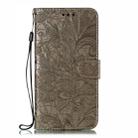 Lace Flower Embossing Pattern Horizontal Flip Leather Case for Xiaomi Mi CC9e / A3  , with Holder & Card Slots & Wallet & Photo Frame & Lanyard(Gray) - 1