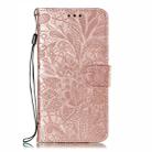 Lace Flower Embossing Pattern Horizontal Flip Leather Case for Xiaomi Mi CC9e / A3  , with Holder & Card Slots & Wallet & Photo Frame & Lanyard(Rose Gold) - 1