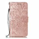 Lace Flower Embossing Pattern Horizontal Flip Leather Case for Xiaomi Mi CC9 , with Holder & Card Slots & Wallet & Photo Frame & Lanyard(Rose Gold) - 1