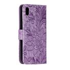 Lace Flower Embossing Pattern Horizontal Flip Leather Case for Xiaomi Redmi 7A , with Holder & Card Slots & Wallet & Photo Frame & Lanyard(Purple) - 3