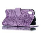 Lace Flower Embossing Pattern Horizontal Flip Leather Case for Xiaomi Redmi 7A , with Holder & Card Slots & Wallet & Photo Frame & Lanyard(Purple) - 5