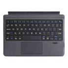 1087A Magnetic Charging Bluetooth V3.0 Keyboard Super Fiber Fabric Tablet Case for Microsoft Surface GO 10 Inch(Black) - 1