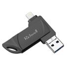 Richwell DXZ66 USB Flash Disk 16G 3 in 1 Micro USB + 8 Pin + USB 3.0 Compatible IPhone & IOS(Black) - 1