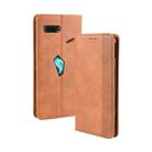 Magnetic Buckle Retro Crazy Horse Texture Horizontal Flip Leather Case for Asus ROG Phone II ZS660KL ,with Holder & Card Slots & Photo Frame(Brown) - 1