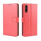 Retro Crazy Horse Texture Horizontal Flip Leather Case for vivo iQOO Neo / S1 / Y7S / Z5  , with Holder & Card Slots & Photo Frame(Red) - 1