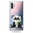 Pattern Printing Soft TPU Cell Phone Cover Case For Galaxy Note10+(Bamboo Bear) - 1