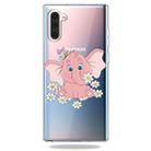 Pattern Printing Soft TPU Cell Phone Cover Case For Galaxy Note10(Pink weevil) - 1