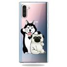 Pattern Printing Soft TPU Cell Phone Cover Case For Galaxy Note10(Self-portrait dog) - 1