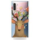 Pattern Printing Soft TPU Cell Phone Cover Case For Galaxy Note10(Sika Deer) - 1