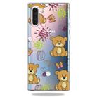 Pattern Printing Soft TPU Cell Phone Cover Case For Galaxy Note10(Little Brown Bear) - 1