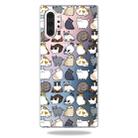 3D Pattern Printing Soft TPU Cell Phone Cover Case For Galaxy Note10+(Minicat) - 1
