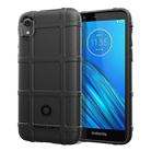 Full Coverage Shockproof TPU Case for Motorola E6(Black) - 1