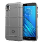 Full Coverage Shockproof TPU Case for Motorola E6(Grey) - 1