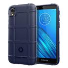 Full Coverage Shockproof TPU Case for Motorola E6(Blue) - 1