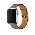 For Apple Watch 3 / 2 / 1 Generation 42mm Universal Leather Cross Band(Gray) - 1
