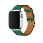 For Apple Watch 3 / 2 / 1 Generation 42mm Universal Leather Cross Band(Green) - 1