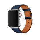 For Apple Watch 3 / 2 / 1 Generation 42mm Universal Leather Cross Band(Dark Blue) - 1