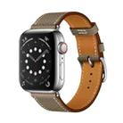 For Apple Watch 3 / 2 / 1 Generation 38mm Universal Leather Cross Band(Gray) - 1