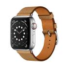 For Apple Watch 3 / 2 / 1 Generation 38mm Universal Leather Cross Band(Brown) - 1