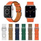 For Apple Watch 3 / 2 / 1 Generation 38mm Universal Leather Cross Band(Brown) - 5