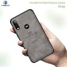 PINWUYO Shockproof Waterproof Full Coverage PC + TPU + Skin Protective Case for Motorola Moto P40 / P50 / One Vision(Gray) - 1