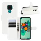 Litchi Texture Horizontal Flip Leather Case for Huawei Mate 30 Lite / Nova 5i Pro, with Wallet & Holder & Card Slots(white) - 1