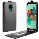 Crazy Horse Vertical Flip Leather Protective Case for Huawei Mate 30 Lite / Nova 5i Pro(black) - 1