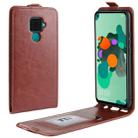 Crazy Horse Vertical Flip Leather Protective Case for Huawei Mate 30 Lite / Nova 5i Pro(Brown) - 1