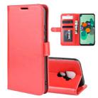 R64 Texture Single Fold Horizontal Flip Leather Case for Huawei Mate 30 Lite / Nova 5i Pro, with Holder & Card Slots & Wallet(red) - 1