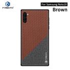 PINWUYO Honors Series Shockproof PC + TPU Protective Case for Galaxy Note10(Brown) - 1