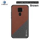 PINWUYO Honors Series Shockproof PC + TPU Protective Case for Huawei Nova 5i Pro / Mate 30 Lite(Brown) - 1