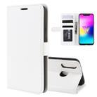 R64 Texture Single Fold Horizontal Flip Leather Case for LG W10, with Holder & Card Slots & Wallet(white) - 1