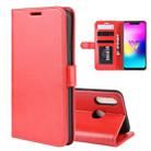 R64 Texture Single Fold Horizontal Flip Leather Case for LG W10, with Holder & Card Slots & Wallet(red) - 1