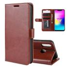 R64 Texture Single Fold Horizontal Flip Leather Case for LG W10, with Holder & Card Slots & Wallet(Brown) - 1