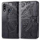Butterfly Love Flowers Embossing Horizontal Flip Leather Case For LG W10 with Holder & Card Slots & Wallet & Lanyard(Black) - 1