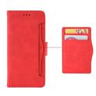 Wallet Style Skin Feel Calf Pattern Leather Case For Samsung Galaxy Note10+ / Note10+ 5G ,with Separate Card Slot(Red) - 1