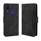 Wallet Style Skin Feel Calf Pattern Leather Case For Xiaomi Redmi Note 7 / Note 7 Pro / Note 7S,with Separate Card Slot(Black) - 1