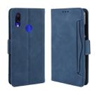 Wallet Style Skin Feel Calf Pattern Leather Case For Xiaomi Redmi Note 7 / Note 7 Pro / Note 7S,with Separate Card Slot(Blue) - 1