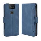 Wallet Style Skin Feel Calf Pattern Leather Case For Asus Zenfone 6 ZS630KL,with Separate Card Slot(Blue) - 1