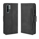 Wallet Style Skin Feel Calf Pattern Leather Case For Huawei P30 Pro,with Separate Card Slot(Black) - 1