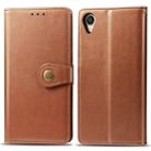Retro Solid Color Leather Buckle Mobile Phone Protection Leather Case with Lanyard & Photo Frame & Card Slot & Wallet & Bracket Function for OPPO Reno 10X zoom(Brown) - 1