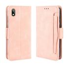 Wallet Style Skin Feel Calf Pattern Leather Case For Huawei Y5 (2019) / Honor 8S ,with Separate Card Slot(Pink) - 1