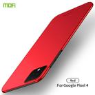 MOFI Frosted PC Ultra-thin Hard Case for Google Pixel 4(Red) - 1