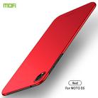 MOFI Frosted PC Ultra-thin Hard Case for Motorola Moto E6(Red) - 1