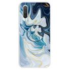 3D Marble Soft Silicone TPU Case Cover Bracket For Xiaomi Mi CC9(Golden Line Blue) - 1